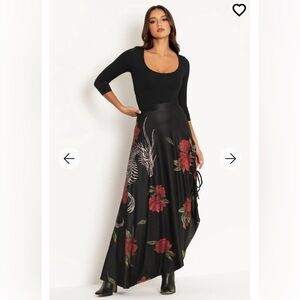 NWOT- Blackmilk Skeletal Dragon Strung Side Maxi-Skirt - Limited never worn -XS